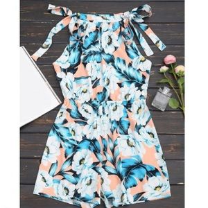 Floral Keyhole Romper